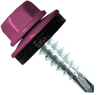 Саморез кровельный со сверлом 4,8х32 RAL 4003 вересково-фиолетовый - фото